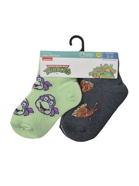 Nickelodeon Teenage Mutant Ninja Turtles Toddler Ankle Socks 10-Pack 2T-3T NWT